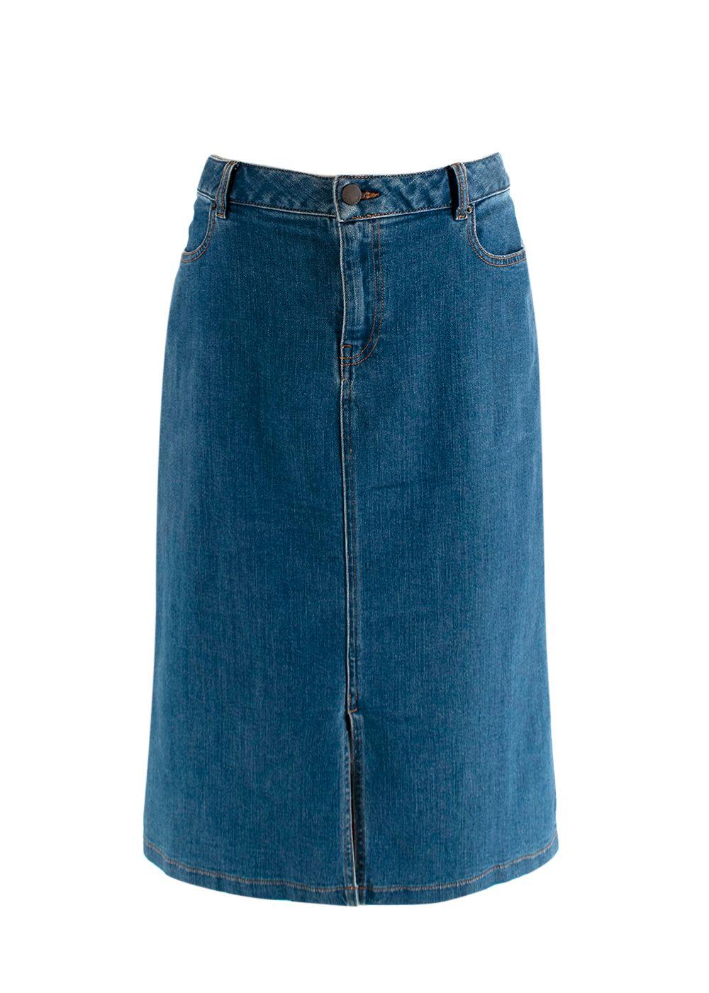 Dark Wash Denim Skirt
