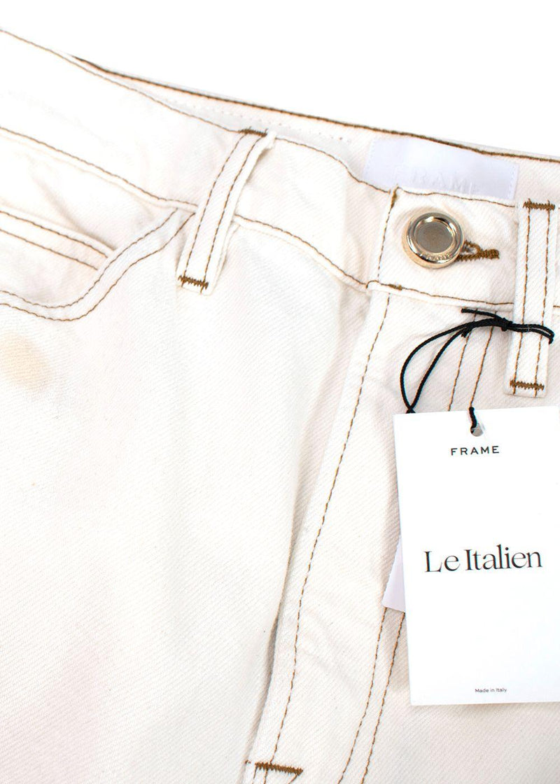 Frame Cream Le Italien Straight Leg Jeans