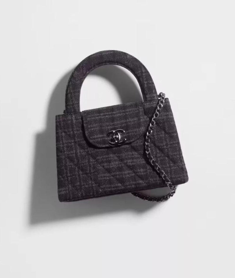 Chanel Nano Denim Shopping Bag