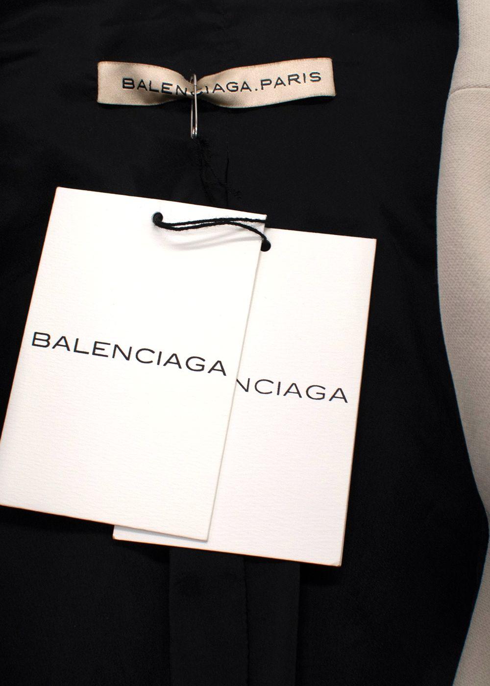 Balenciaga Black Contrast Trim Waistcoat