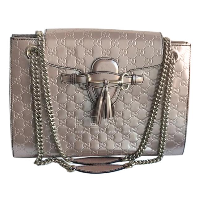 Gucci Guccissimo Emily Patent Leather Shoulder bag