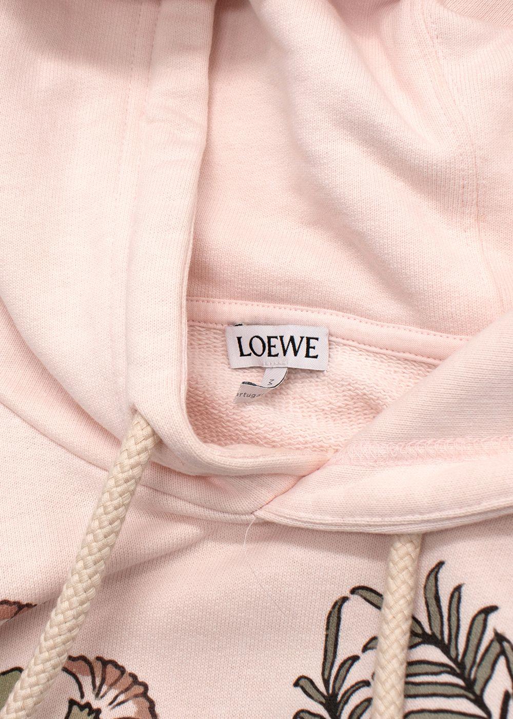 Loewe Pink Herbarium Embroidered Hoodie