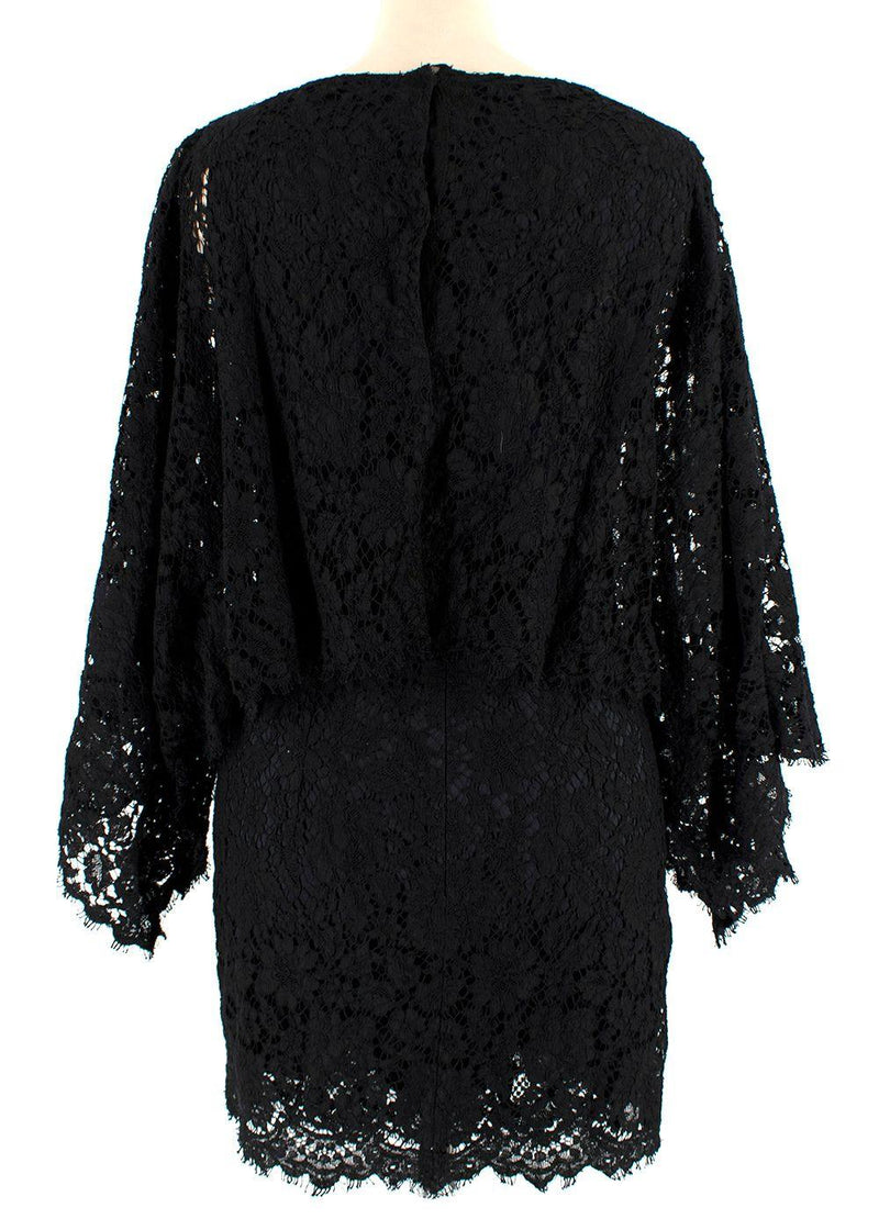 Dolce & Gabbana Black Lace Mini Dress