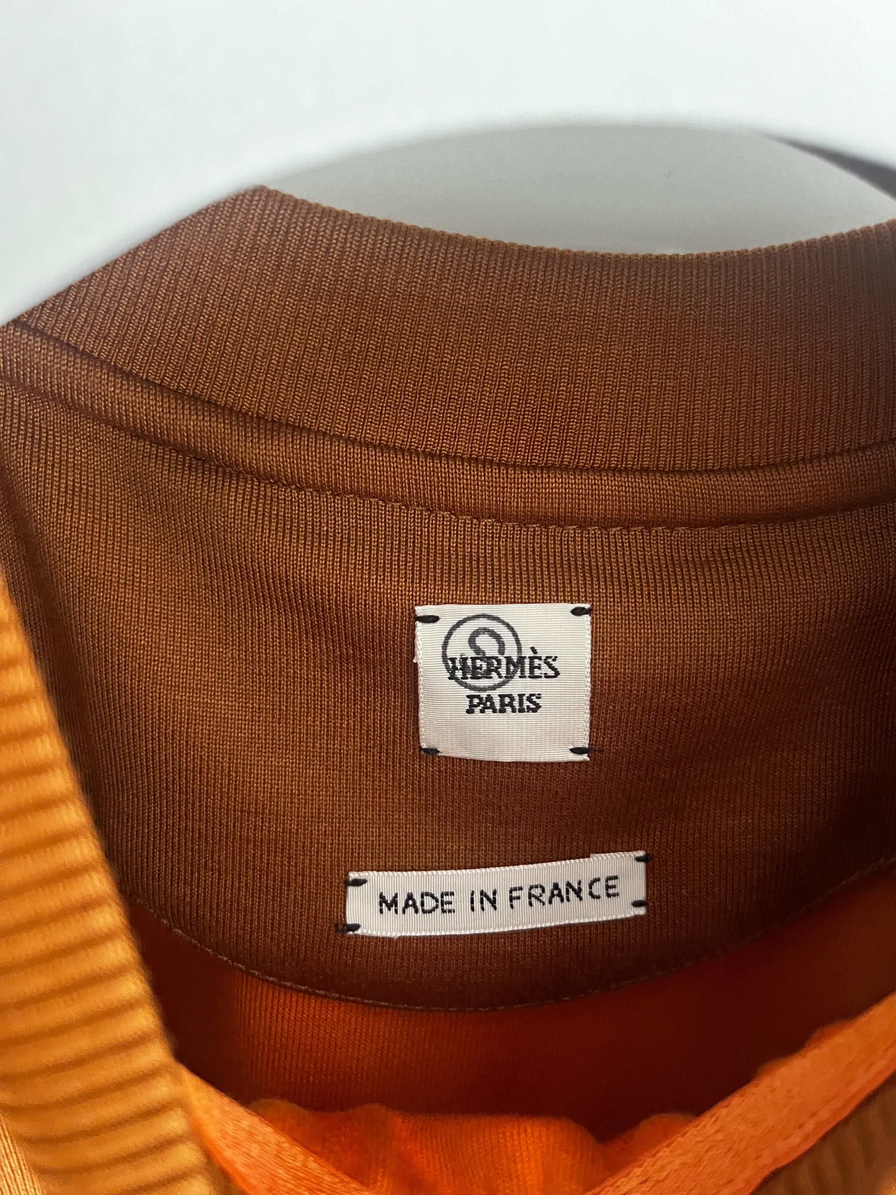 Hermes Orange Sweatshirt Dress