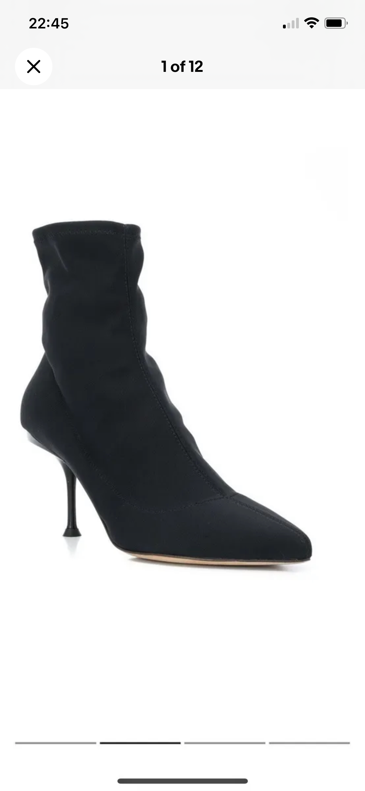 Black Slouchy Stretch Suede Ankle Boots