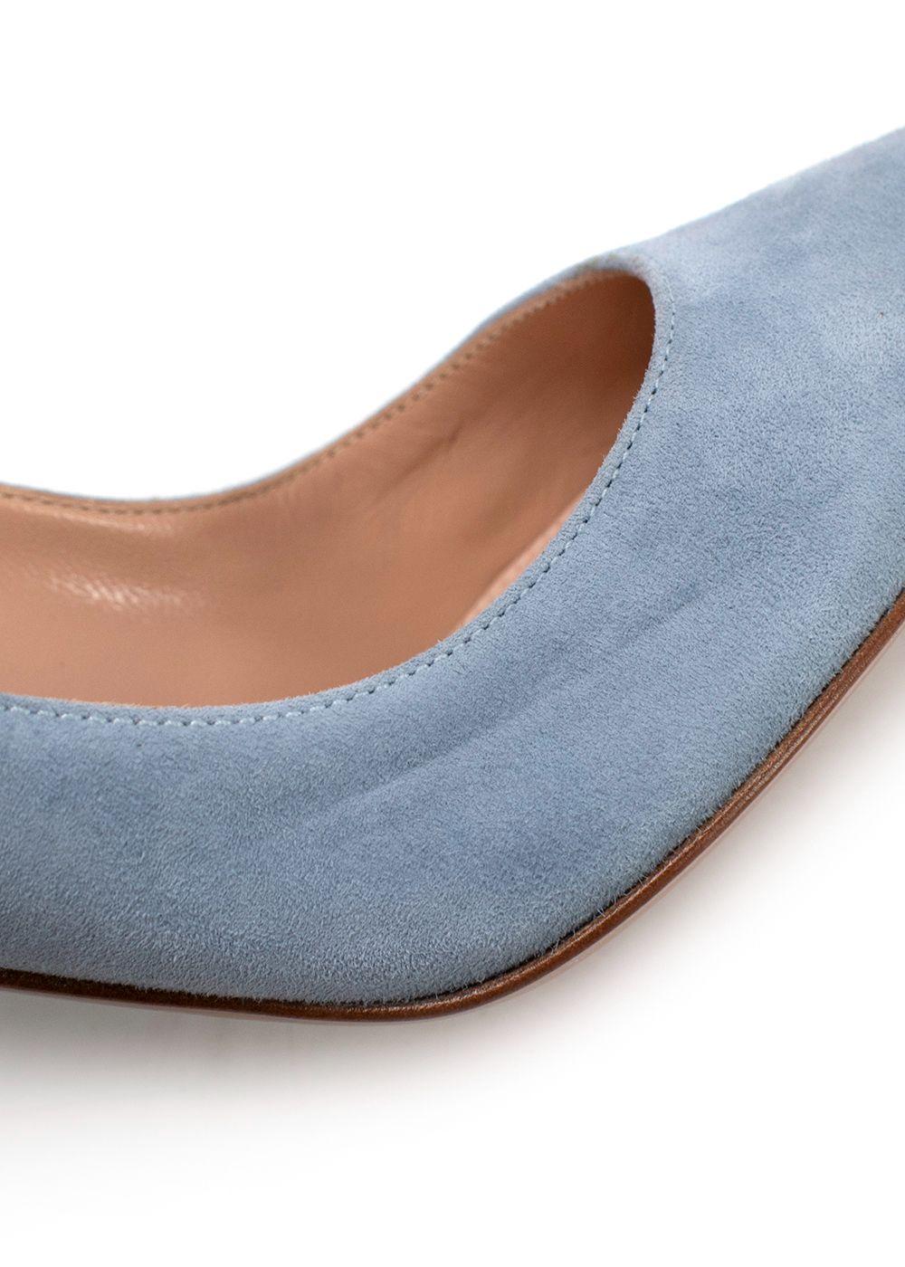Gianvito Rossi Light Blue Gianvito Suede Pumps