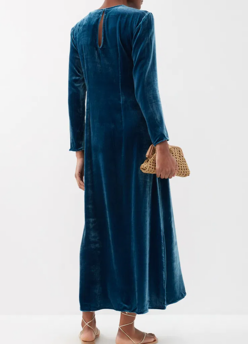 Asceno Jodie Velvet Midi Dress