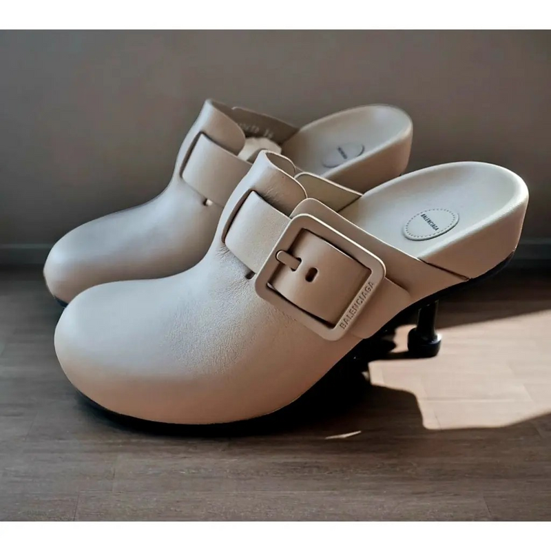Balenciaga  Leather Mallorca Mules