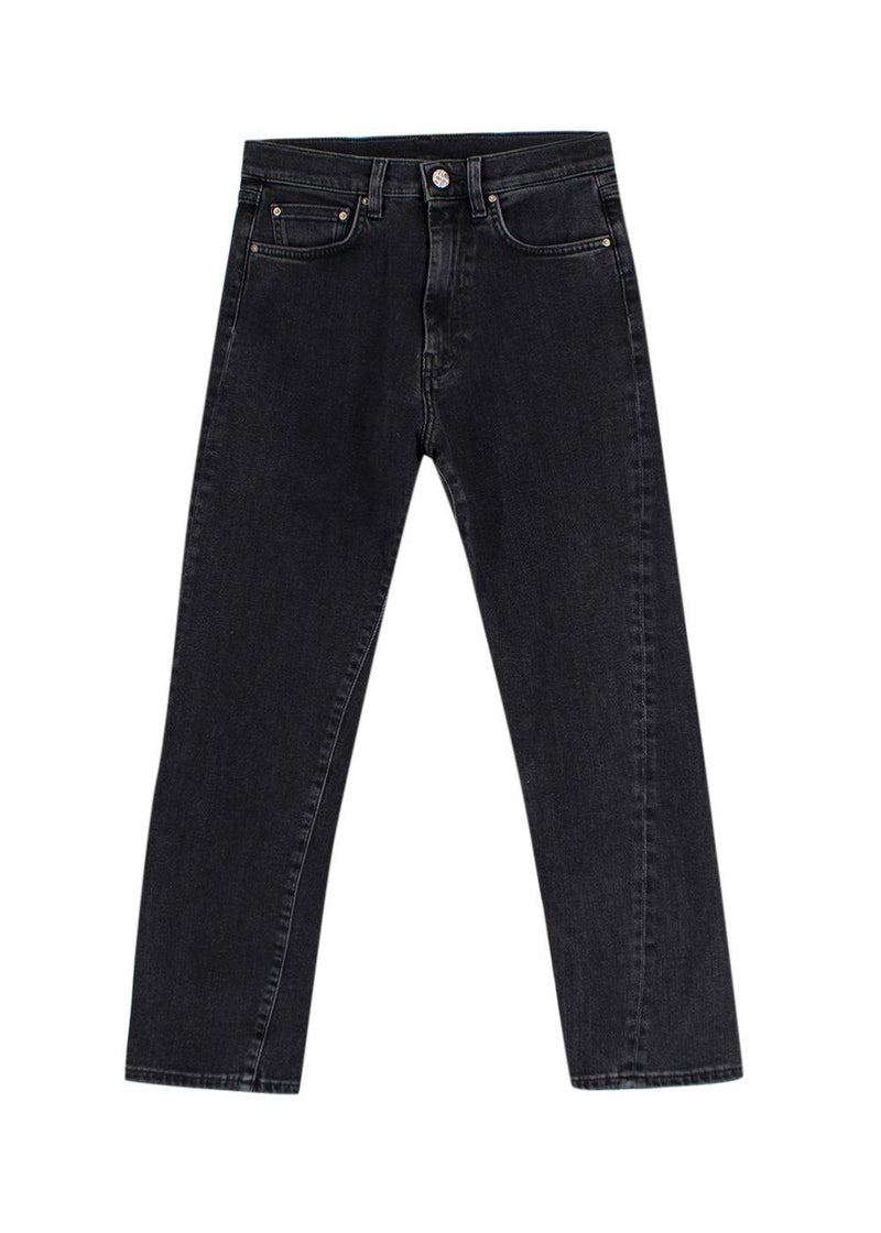 Toteme Washed Black Twisted Seam Jeans