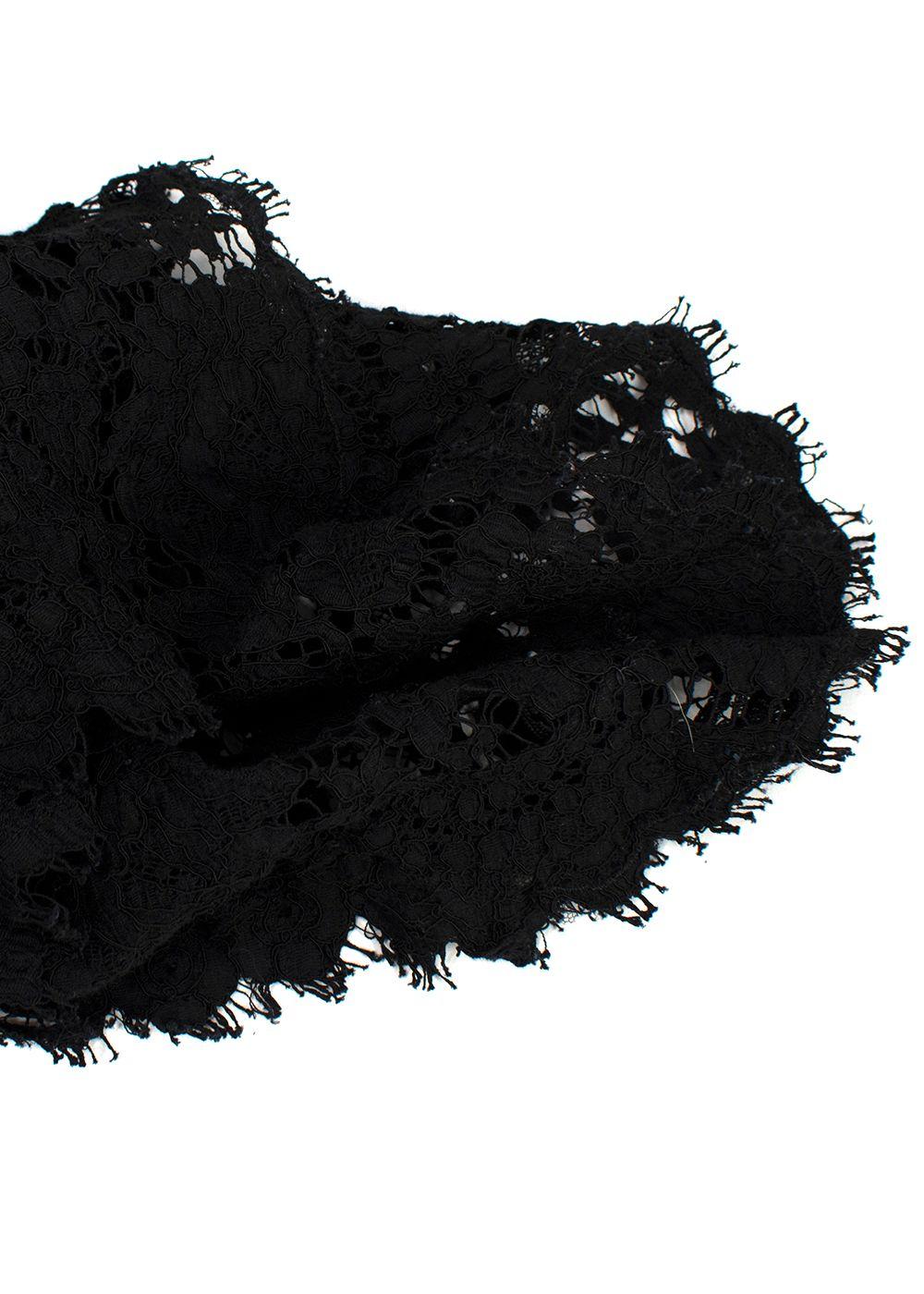 Dolce & Gabbana Black Lace Mini Dress