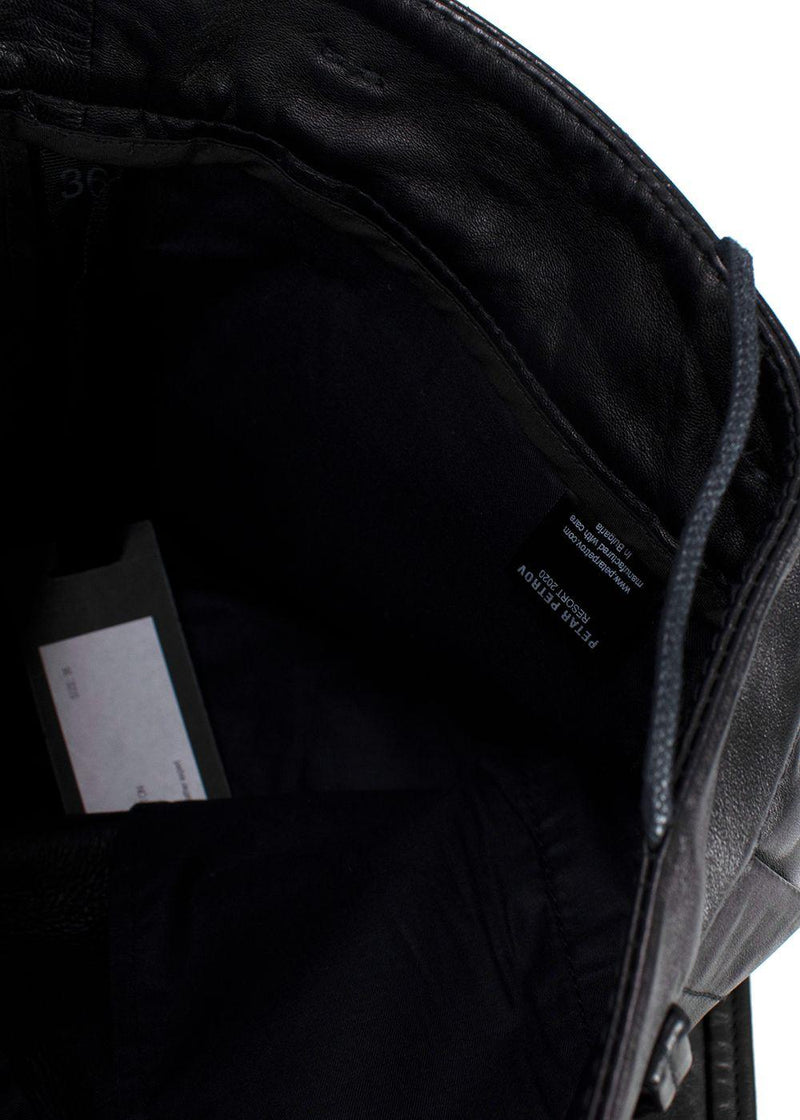 Petar Petrov Hunter Black Leather Pants