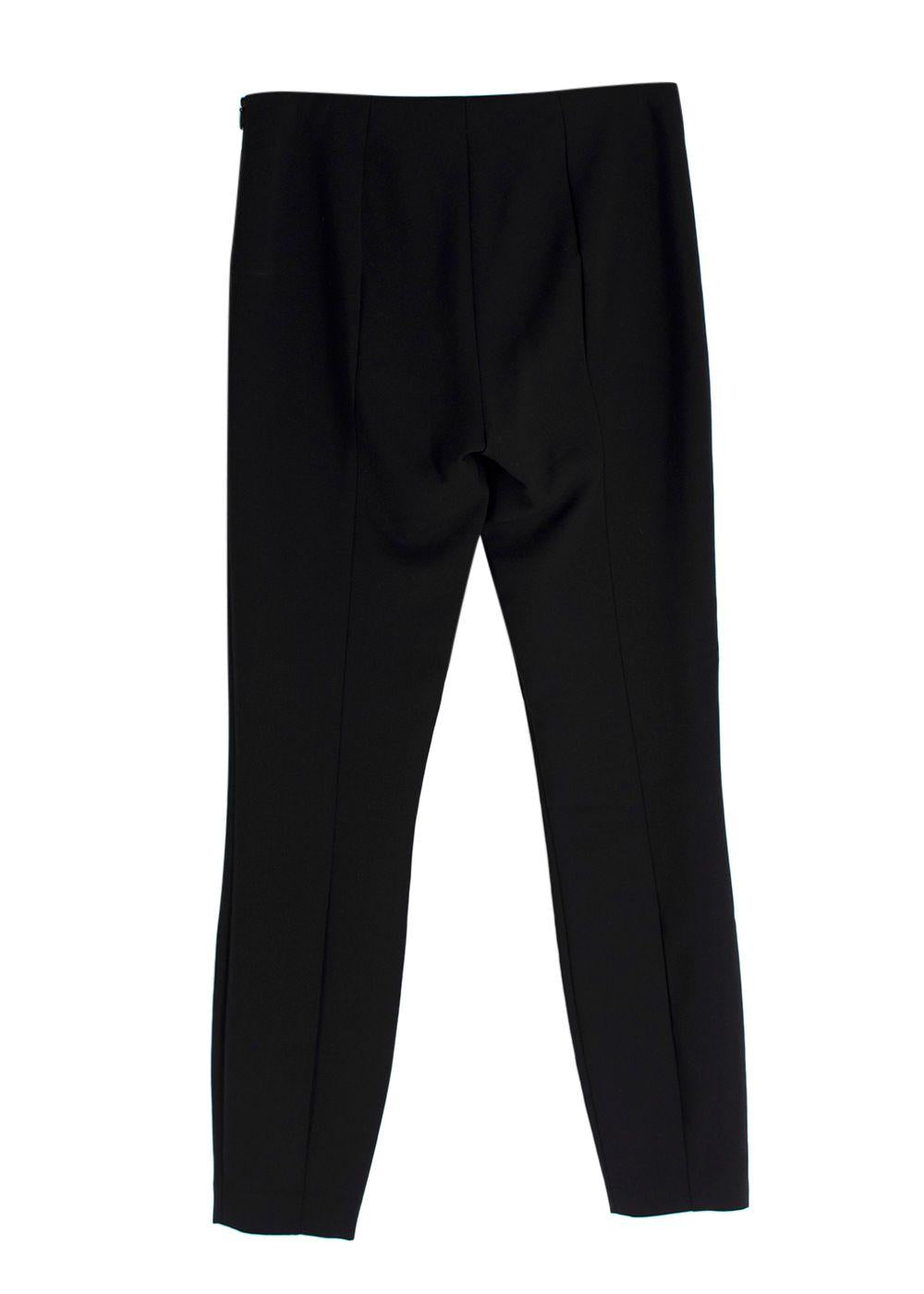 The Row Black Cigarette Trousers