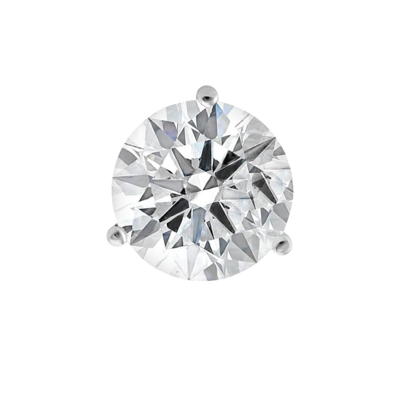 1.15 Carat Fine Labgrown Diamond Stud Earrings set in White Gold
