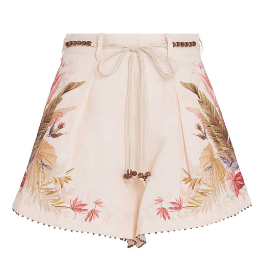Zimmermann Linen Palm Ascension Shorts