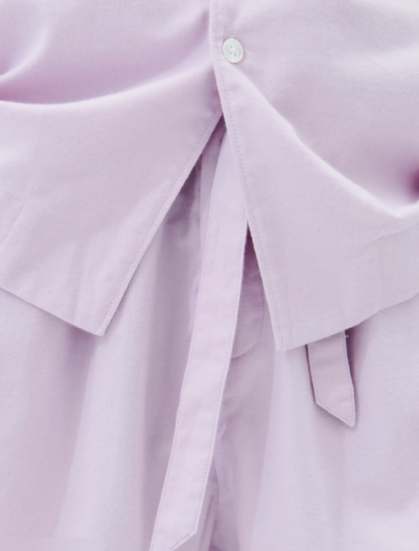 Tekla Lilac Flannel Pyjama Shorts