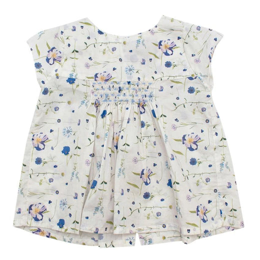 Fleurisse White Floral Cotton Smocking Dress