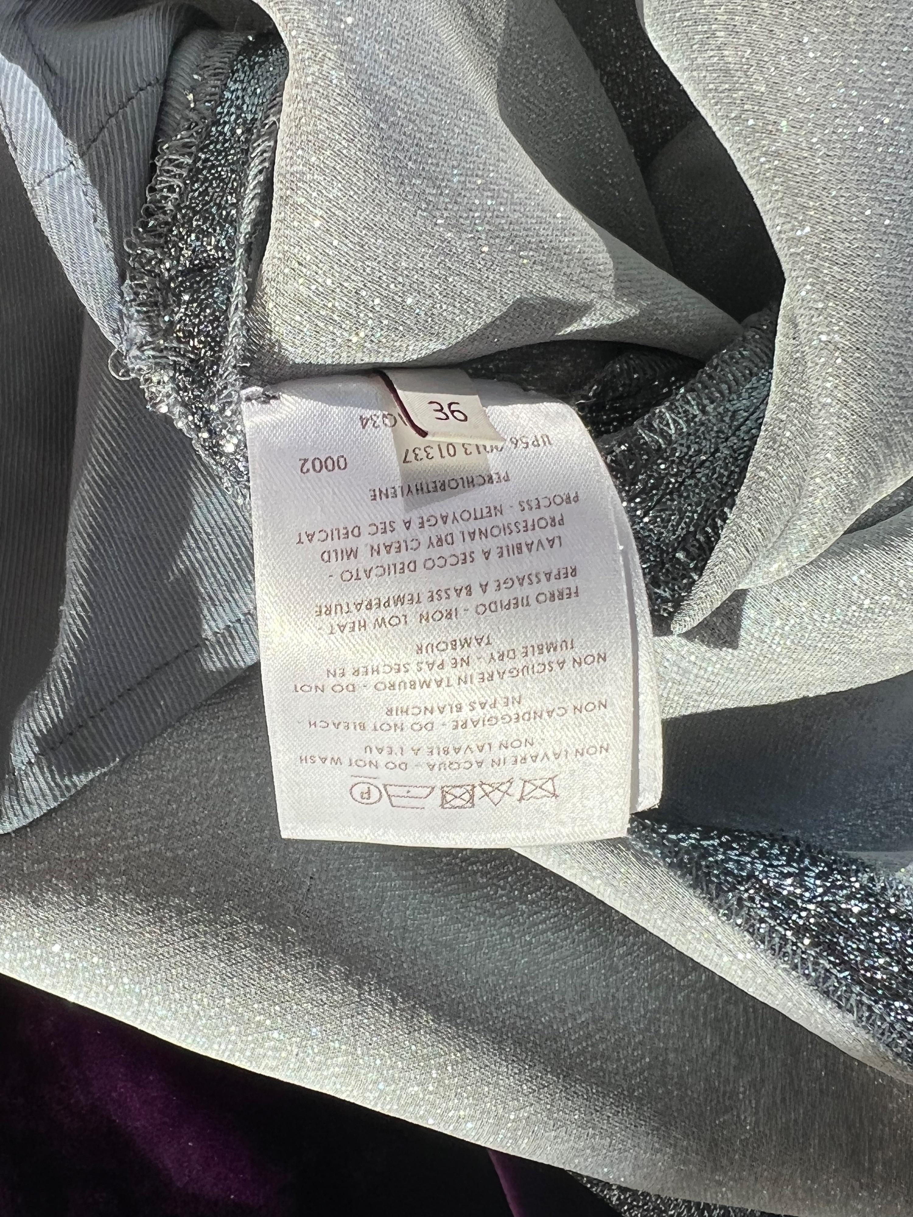 silver lurex mini dress