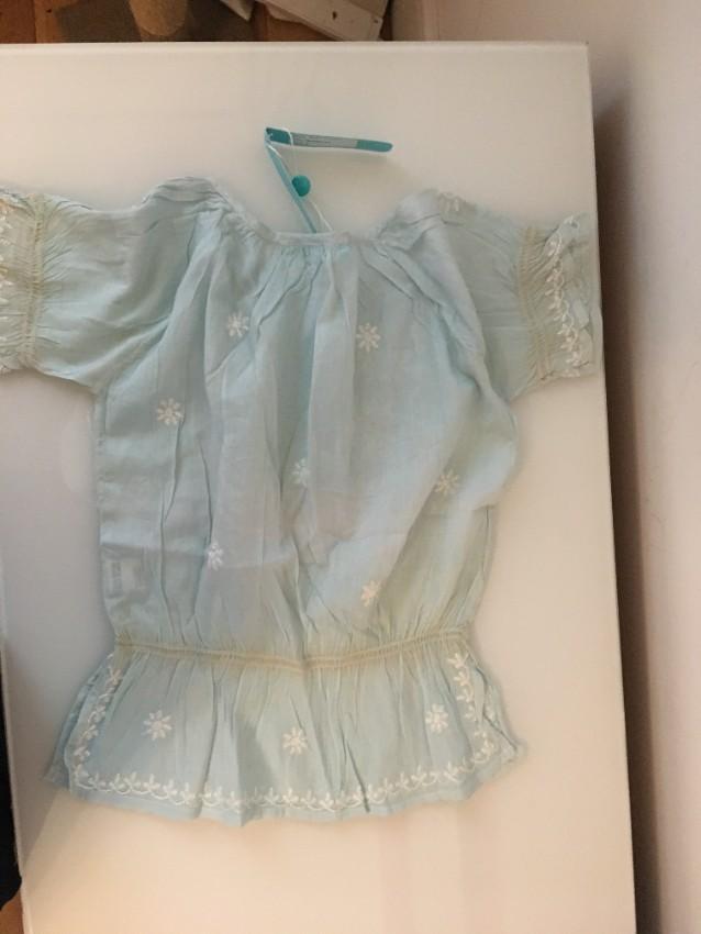 Melissa Odabash light blue cotton girls top