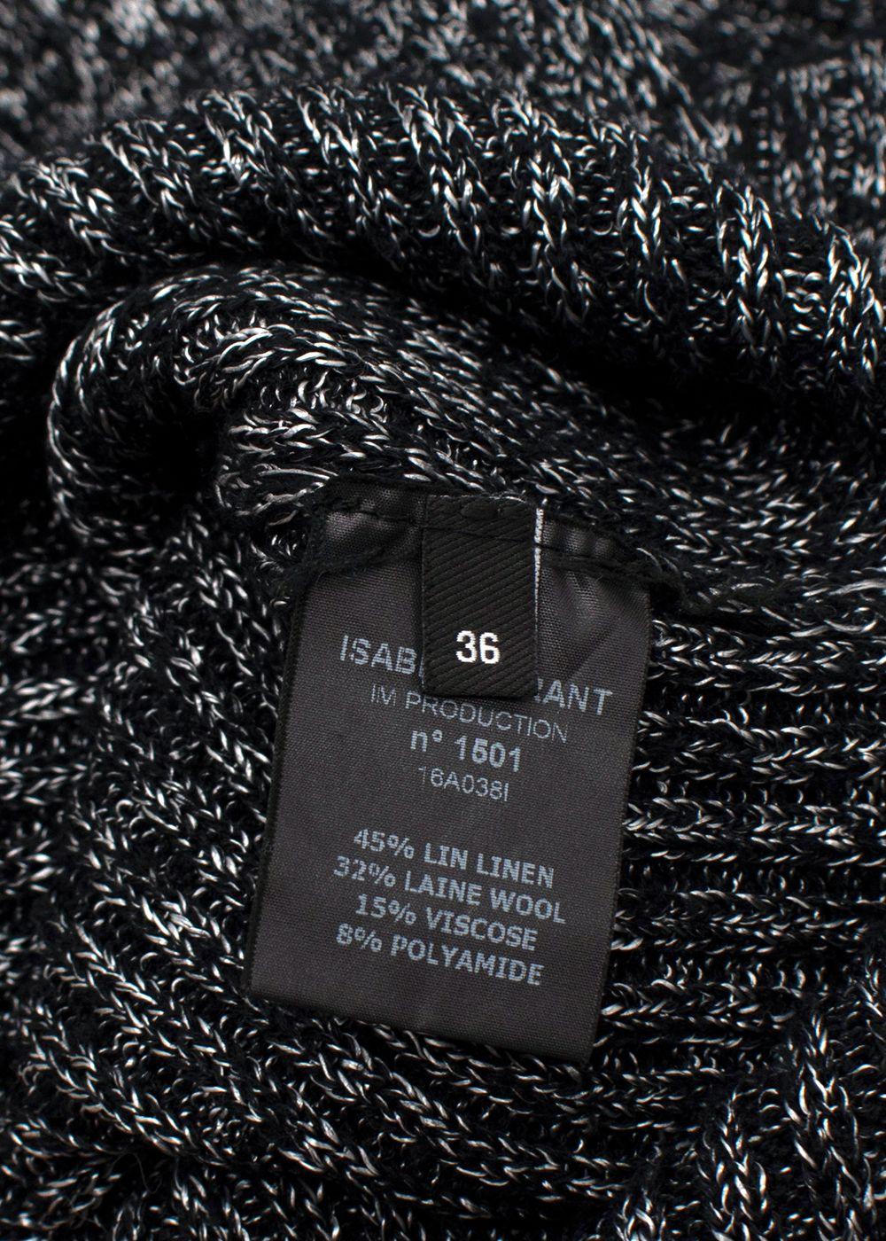 Isabel Marant Monochrome 'Dakota' Knit Midi Dress