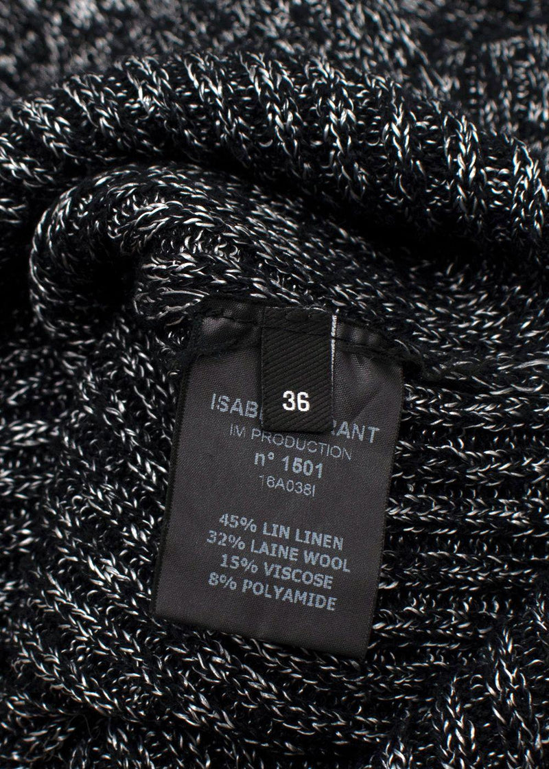 Isabel Marant Monochrome 'Dakota' Knit Midi Dress