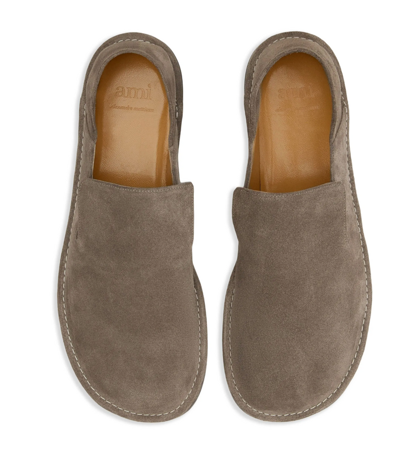 AMI Paris Suede Slippers