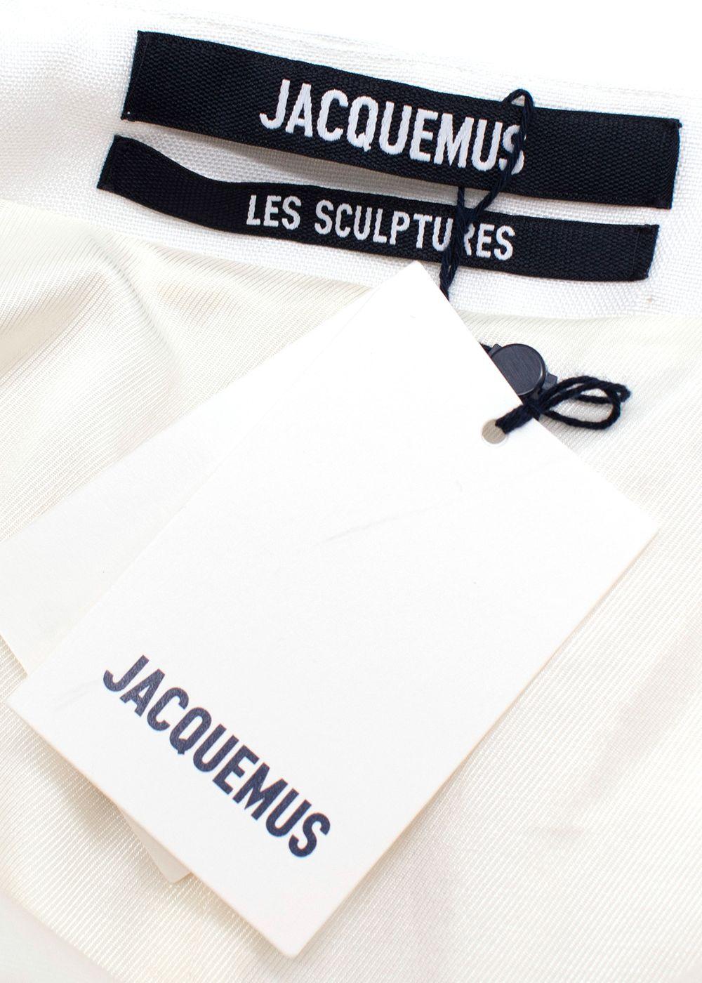Jacquemus White Le Jupe Midi 'BARI' Skirt