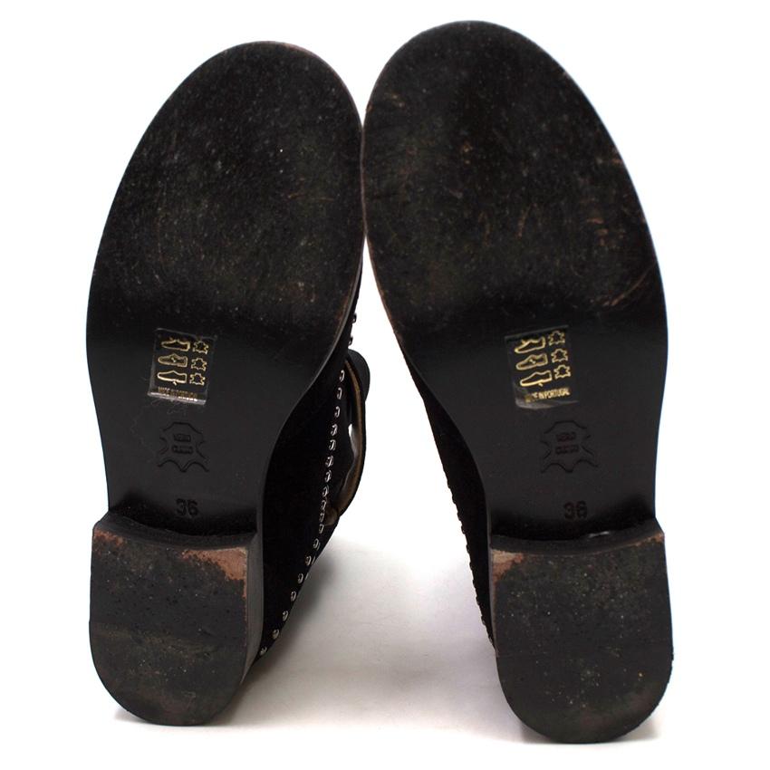 Thakoon Addition Black Suede Studded Fiona2 Boots