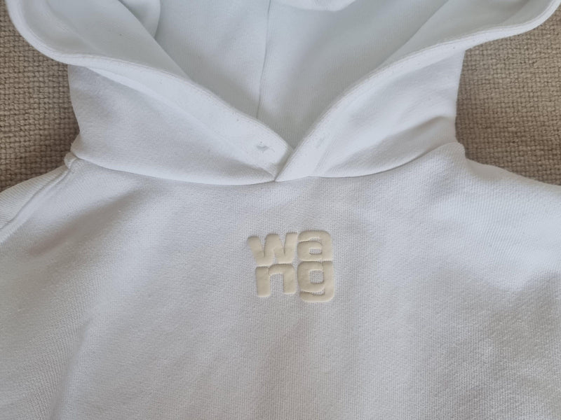 Alexander Wang White Hooded Sweatshirt