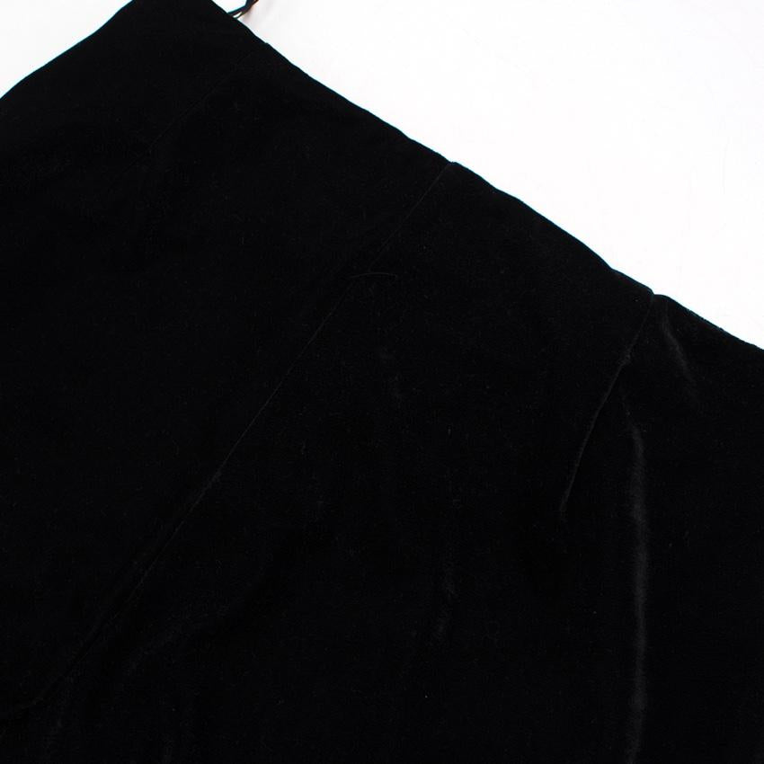 Sachin & Babi black velvet skinny trousers