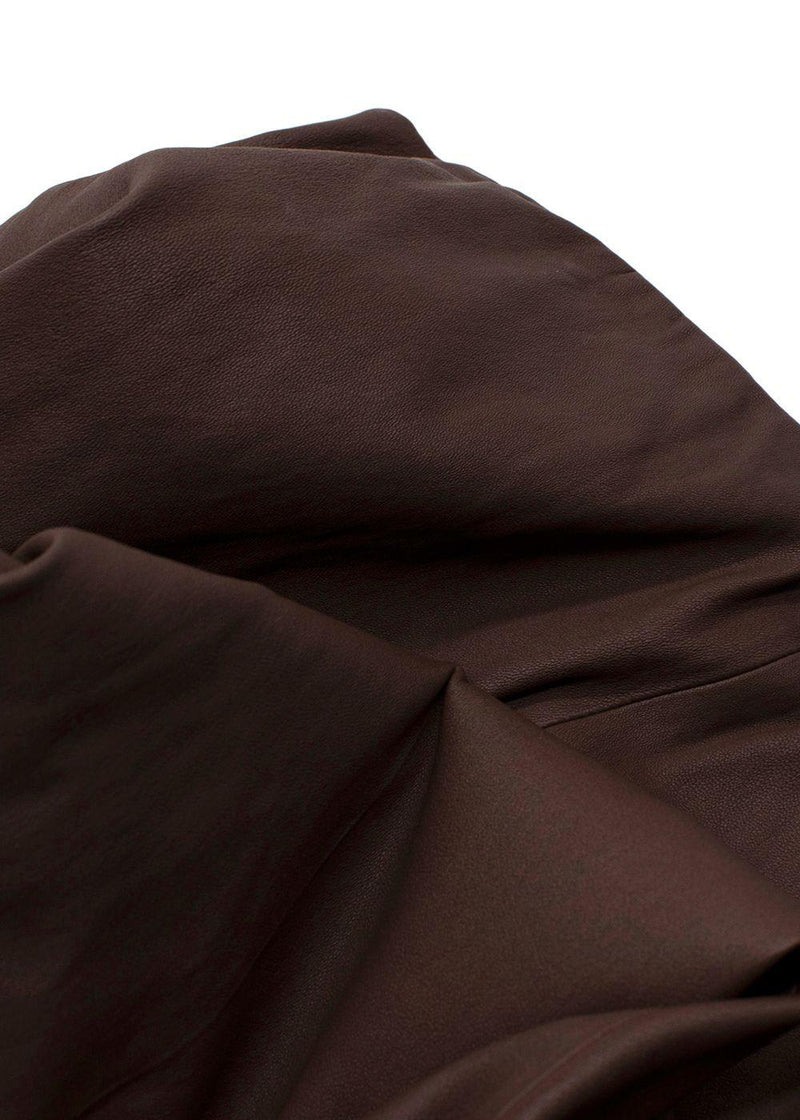 By Malene Birger Brown Leather Elenasoo Leggings