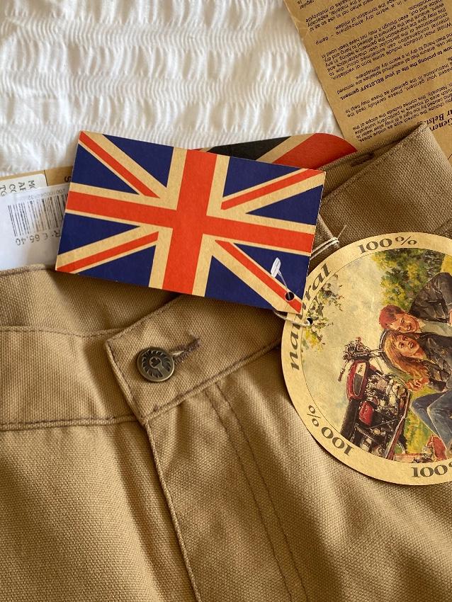 Belstaff beige cotton chino work wear trousers