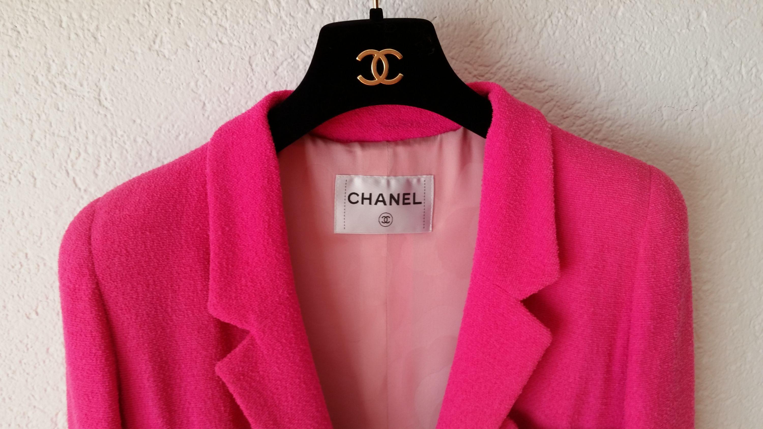Fuchsia Single Breasted Tailored Jacket