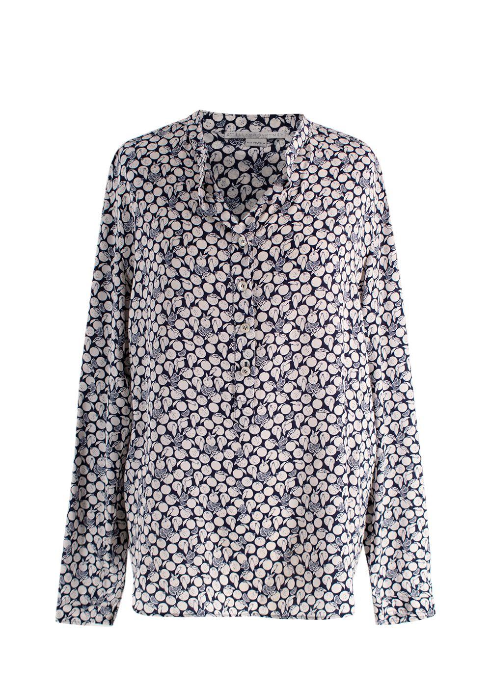 Lemon Print Silk Shirt