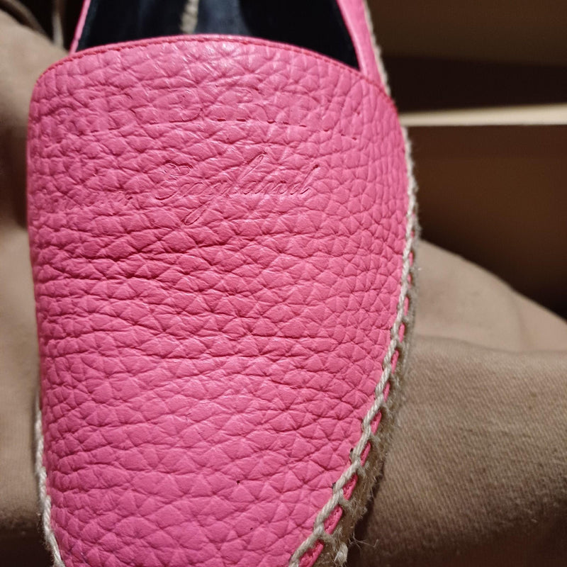 Burberry Pink Leather Espadrilles