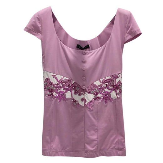 Cotton Club Lavender Square Neck Top