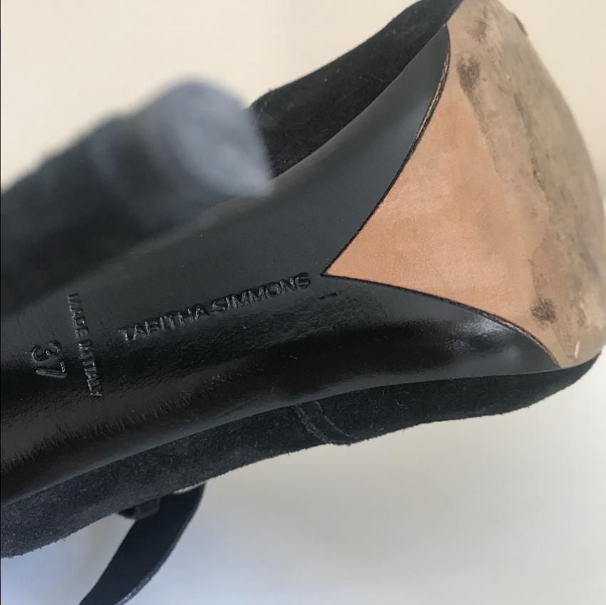 Tabitha Simmons suede buckle boots