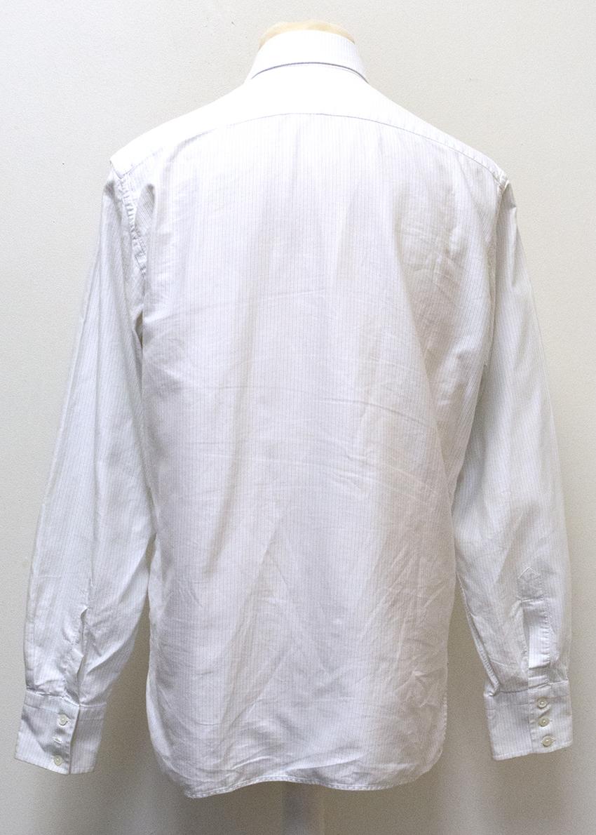 Kilgour White Pinstripe Shirt