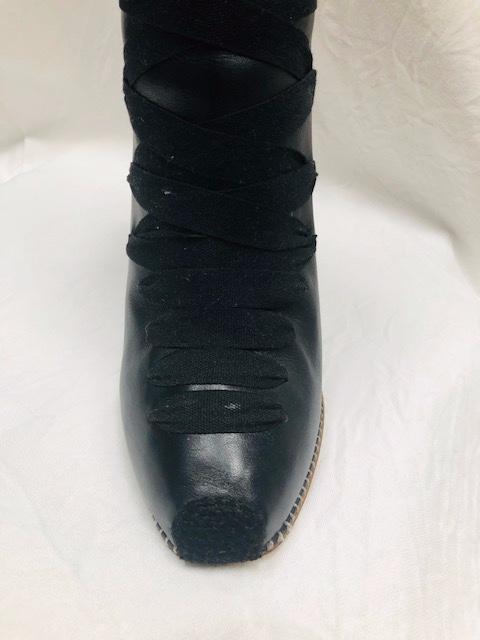 Altuzarra Black Lace-up Leather Ankle Boots
