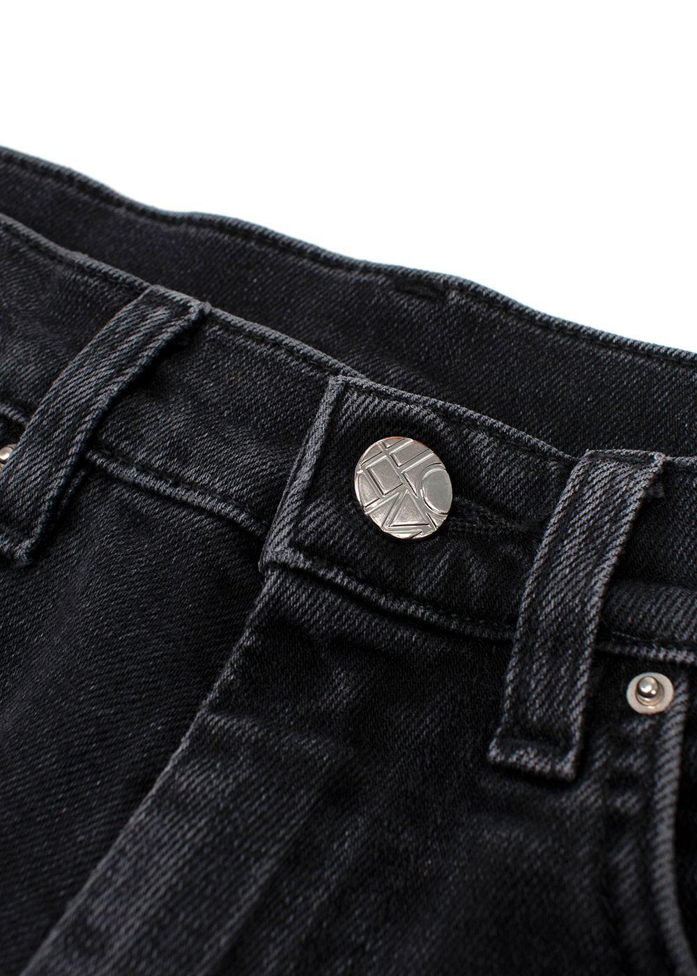 Toteme Washed Black Twisted Seam Jeans