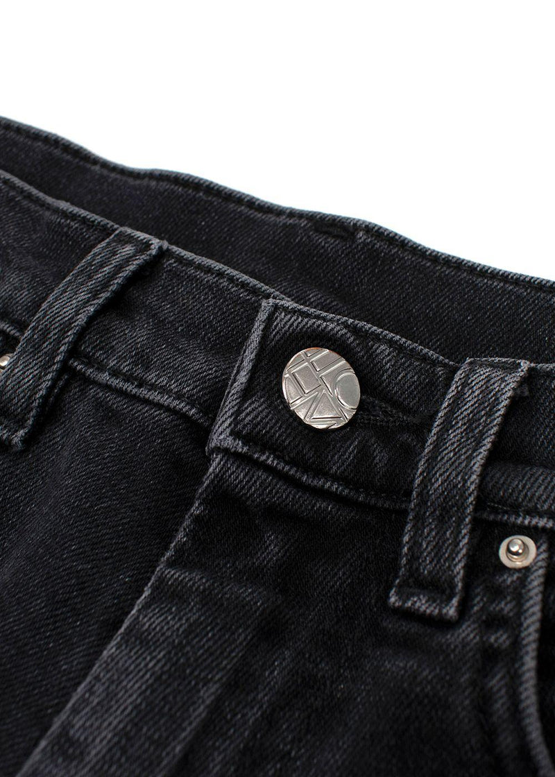Toteme Washed Black Twisted Seam Jeans