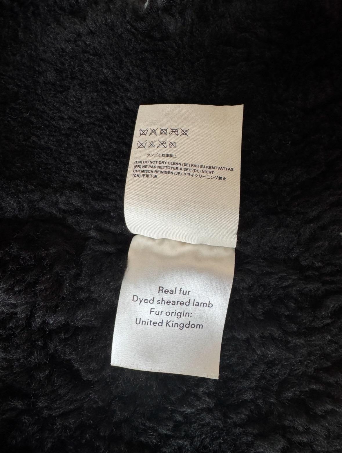 Black Velocite Shearling Jacket.