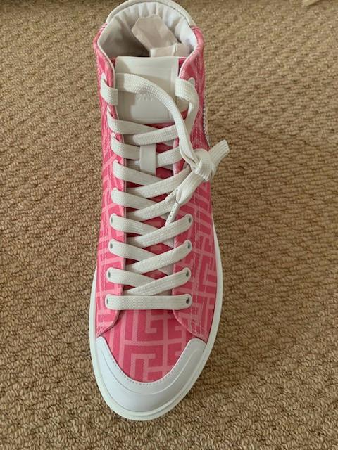 Balmain x Barbie B Court Monogram Sneakers