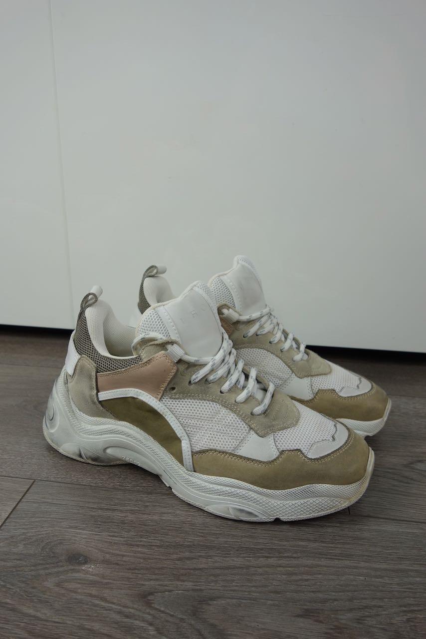 Chunky Mesh & Suede Sneakrs