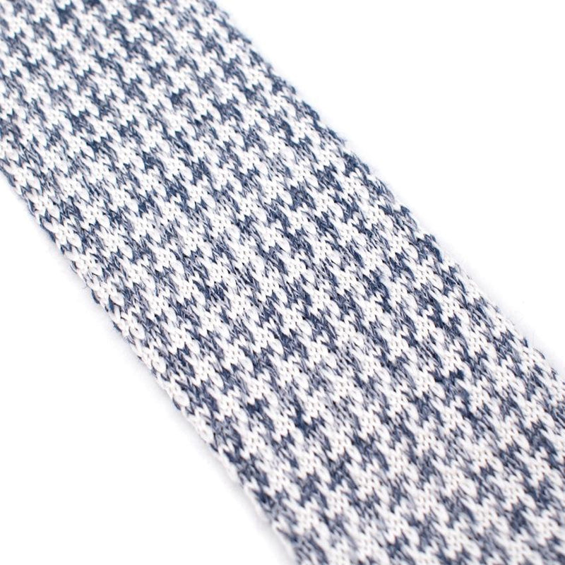 Gutteridge White & Blue Marl Knitted Tie