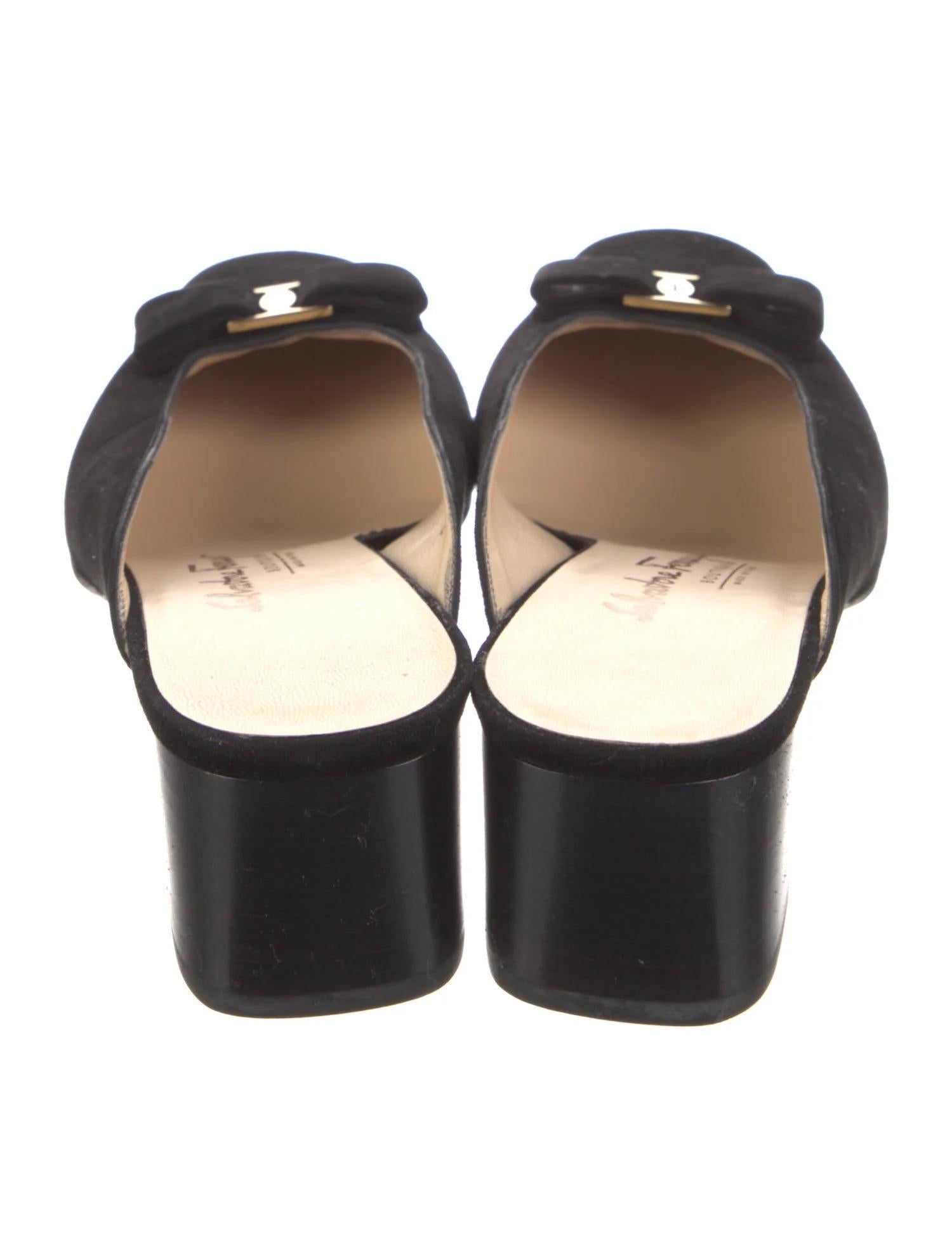 Black Suede Vara Mules