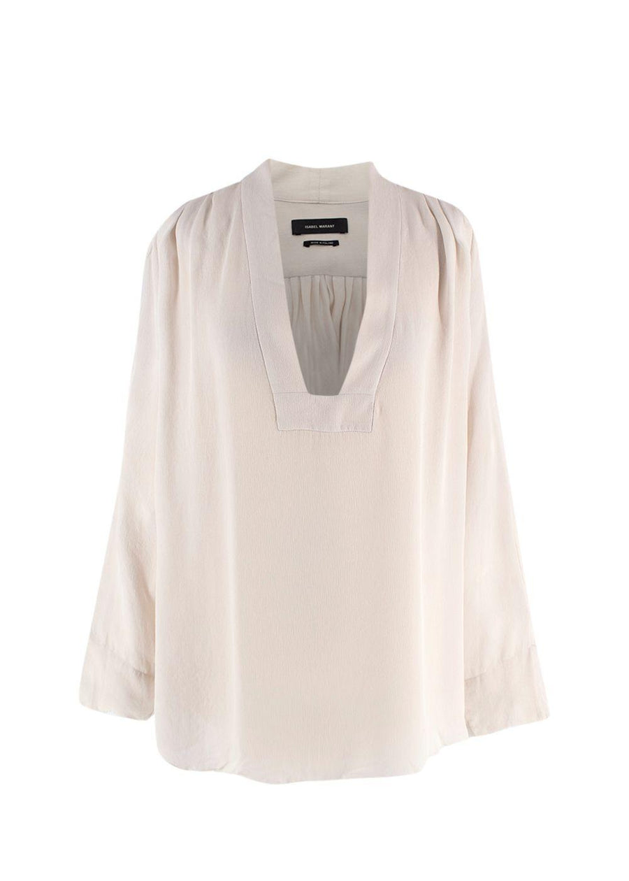Isabel Marant Light Grey Silk Blouse