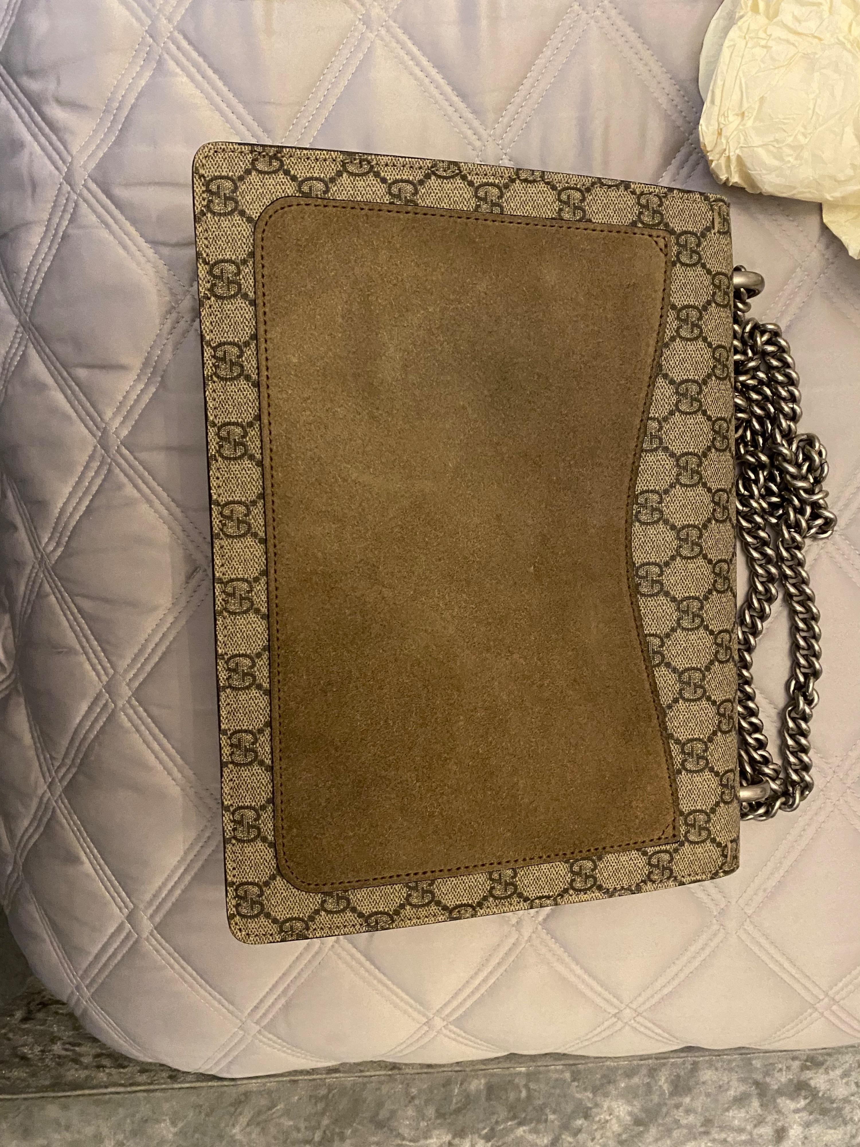 GG Supreme Embroidered Medium Dionysus Shoulder Bag
