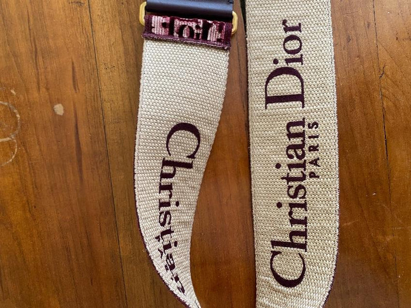 Dior Red Oblique Shoulder Strap