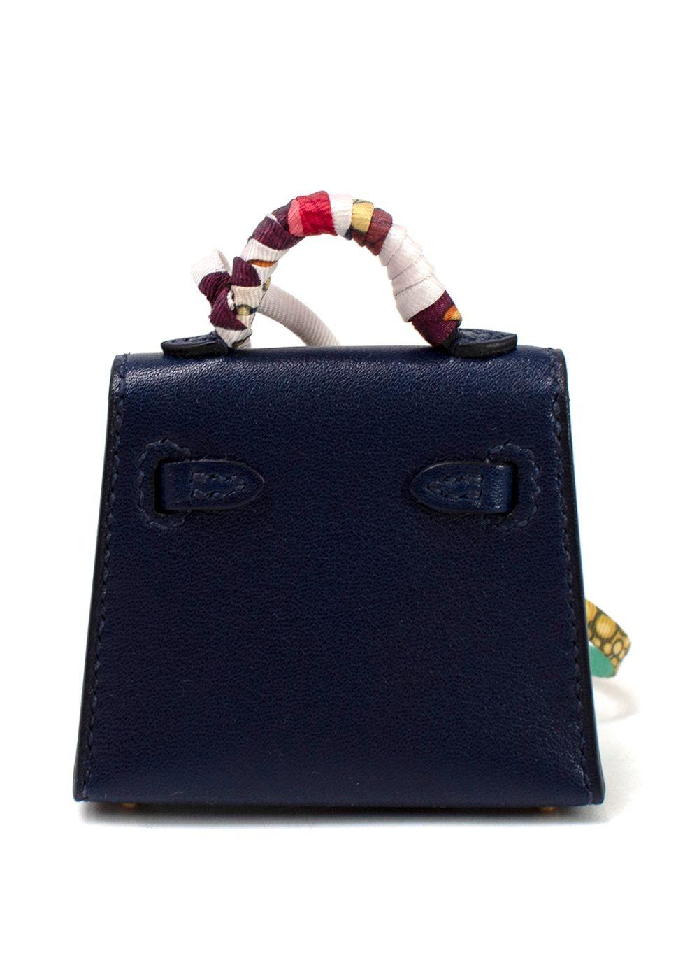 Hermes Tadelakt Micro Kelly Twilly Bag Charm
