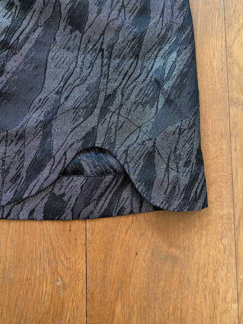 Ganni Metalic Printed Mini Skirt